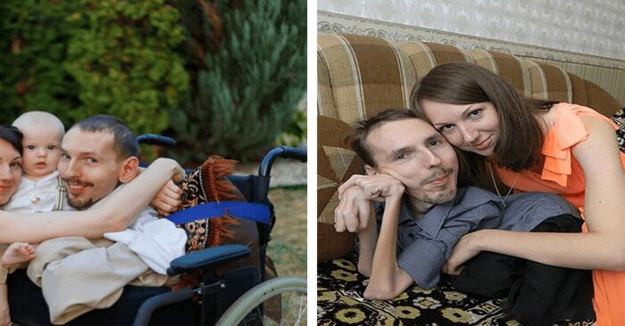  This is how the couple’s son became today: this woman gave birth to a child from a disabled man