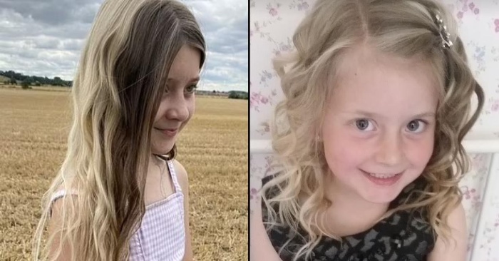  This unique girl was born with two-color hair: she is half blonde and half brown