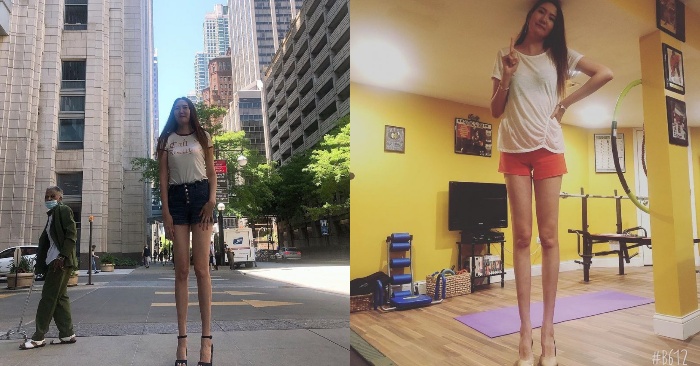  It’s amazing to believe that this girl is real, she has one of the longest legs in the world