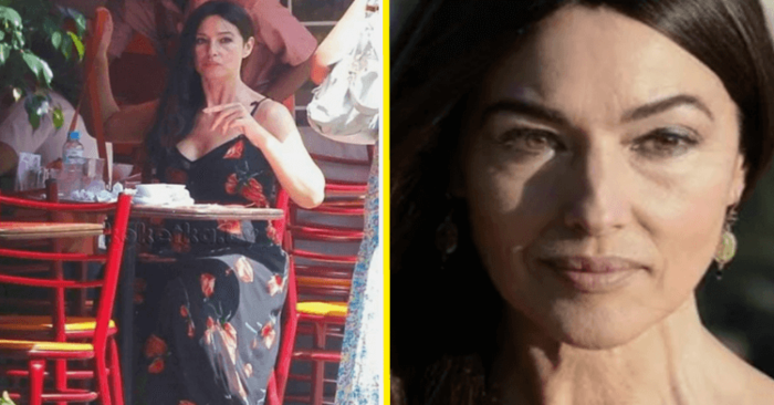  Both cellulite and fast food: pictures of Bellucci that show what kind of actress in life