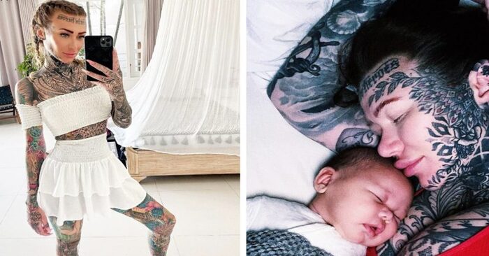  This girl is not going to stop: she left almost no free space on her body for tattoos