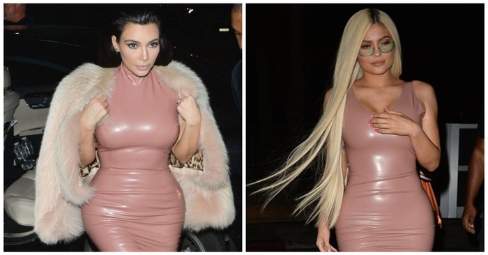  Already 7 times Kim Kardashian and Kylie Jenner went out in the same dress, but it looked different