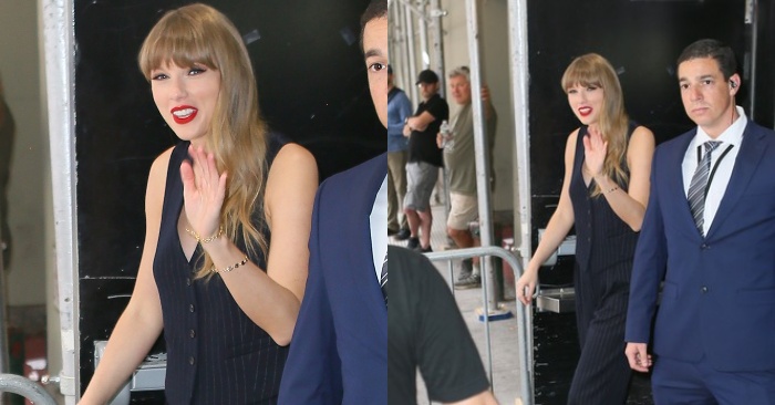 Attractive Taylor Swift in the original tuxedo to the delight of stylists and fans