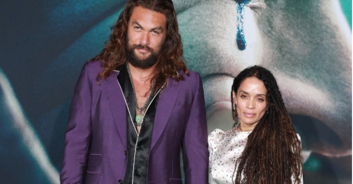  What a look: actor Jason Momoa kept looking at his beloved wife during the movie premiere