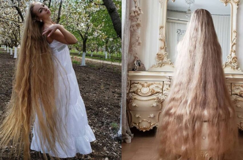  What a lot of patience: this woman has not had a haircut since she was 5 years old and this is how she looks now