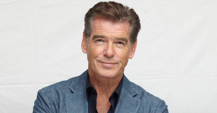  Famous actor Pierce Brosnan with his attractive heirs took part in a photo shoot for GQ magazine