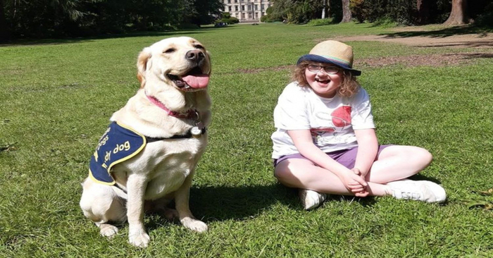  Beautiful story: this unique dog could change the life of a girl with autism