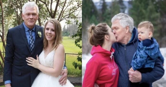  Interesting family: Canadian couple has a 45-year age gap and this is how they live with their son