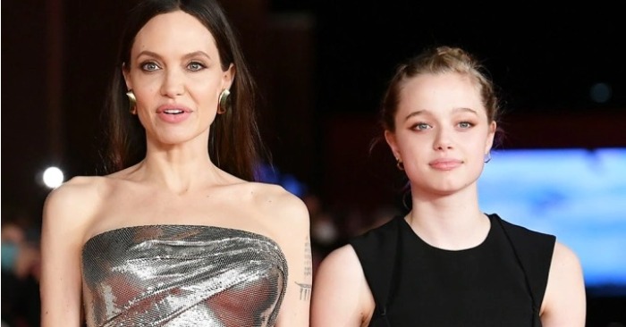  Without hair and in a short mini: the daughter of beauty Jolie again became the reason for the interest of fans