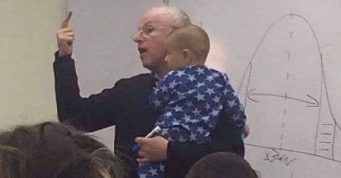  The teacher made the incredible: when the student’s child began to cry, the teacher had an unusual reaction