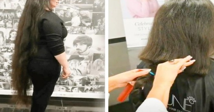  “She finally gets rid of the long hairs”. Look at this unexpected transformation