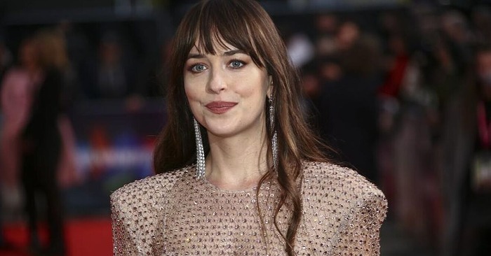  «Why is she so attracted to herself?»: the beautiful Dakota attracted attention with her low-cut dress