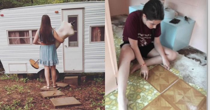  «Amazing comfort for only $200»։ what 14-year-old girl Ellie created from an old van surprised the Internet