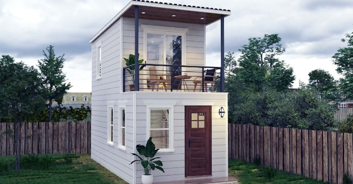  No one would imagine that the residents of this tiny «box» could transform it and make a dream house