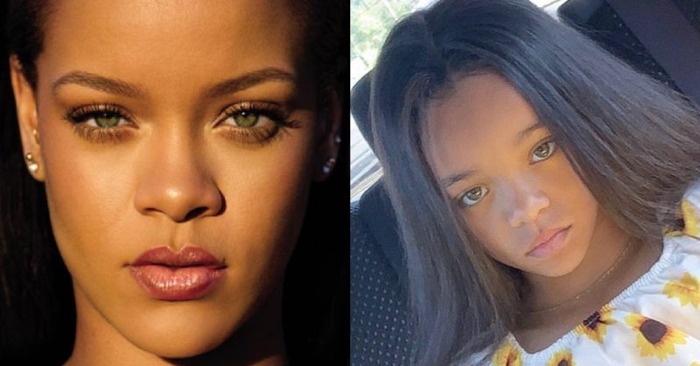  «She must be hiding something!»: How much this ordinary child looks like Rihanna raised questions