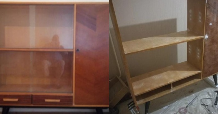  «To say that this is the same thing is incredible» Just look how this man transformed the old sideboard
