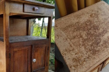 This girl was given an old and scary nightstand and she got an incredibly fantastic result from it