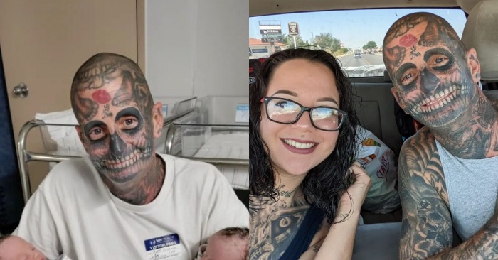  «Don’t judge the book by its cover!» One heavily tattoooed man showed his children and blew up the network