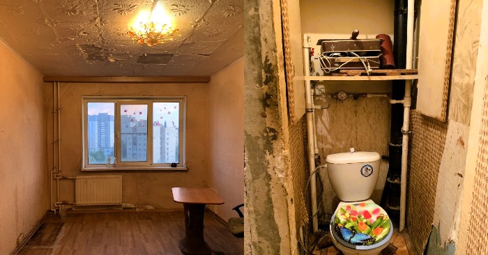  «From an eyesore into a dream place!» No one gave a second thought to buy this apartment until one couple saw potential in it