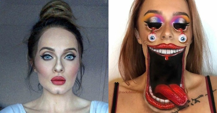  «This is what creativity looks like!» Social media star Nicky Hill’s transformations surface the network