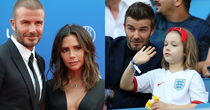  «Victoria, look what they are doing behind your back!» David Beckham and his daughter get spotted during a match