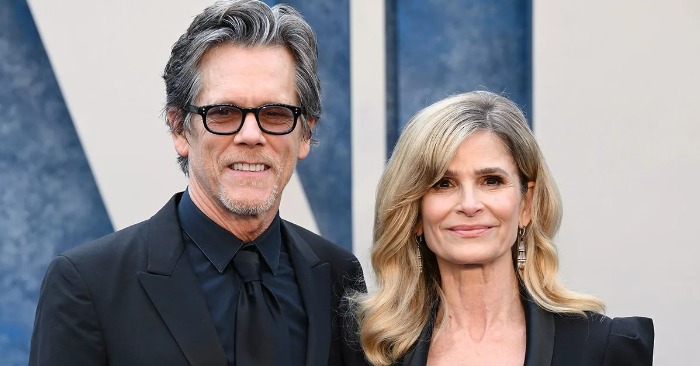  «Smokey eyes, long hair and total-black!» Kevin Bacon and Kyra Sedgwick go public with their children and raise everyone’s eyebrows